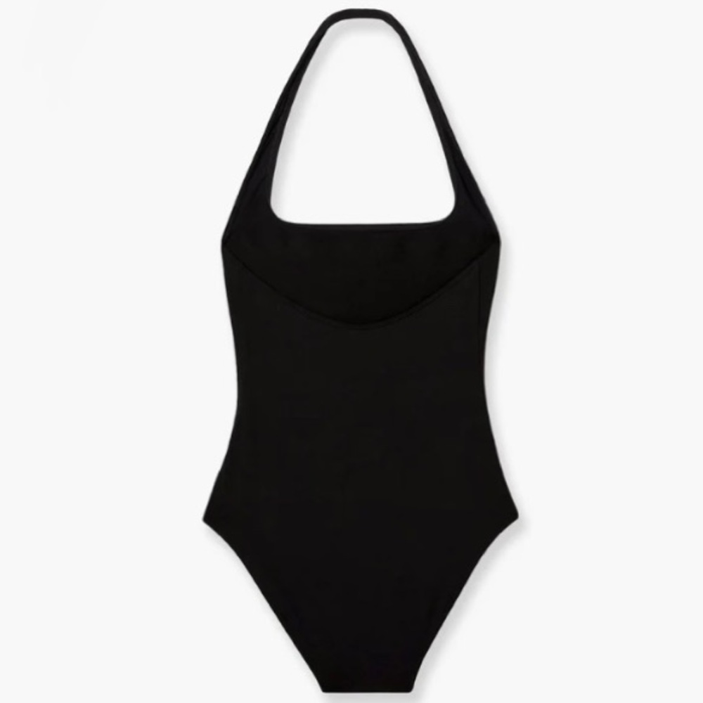 GUCCI logo printed halter neck swimsuit bodysuit - Picture 7 of 7
